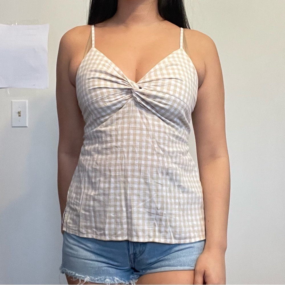 🤍 Old Navy Gingham Spaghetti Strap Top – Size Small 🤍